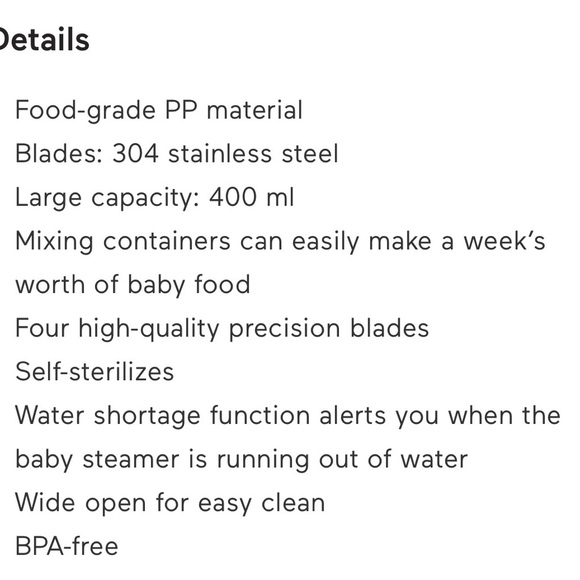 GROWNSY White Baby Food Maker - Picture 3 of 5